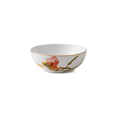 Bát Royal copenhagen, họa tiết Flora Magnolia, đường kính 14cm, Chất liệu sứ