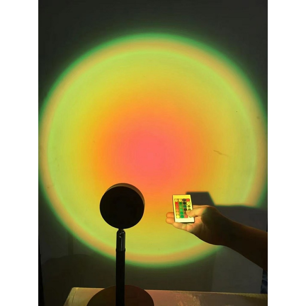 Đèn hoàng hôn 16 màu có điều khiển và 4 màu chuyển đổi màu ảo diệu để chụp ảnh sống ảo quay tiktok