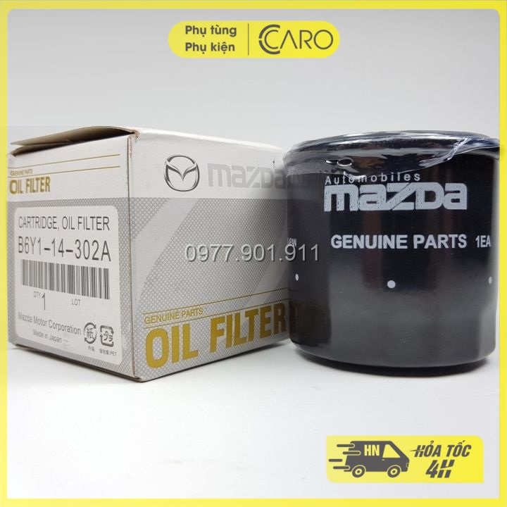 [Sỉ-Lẻ] Lọc nhớt, lọc dầu động cơ xe Mazda 2, Mazda 3, Mazda 6, Mazda CX5 (Mã: B6Y114302A, PE0114302A)