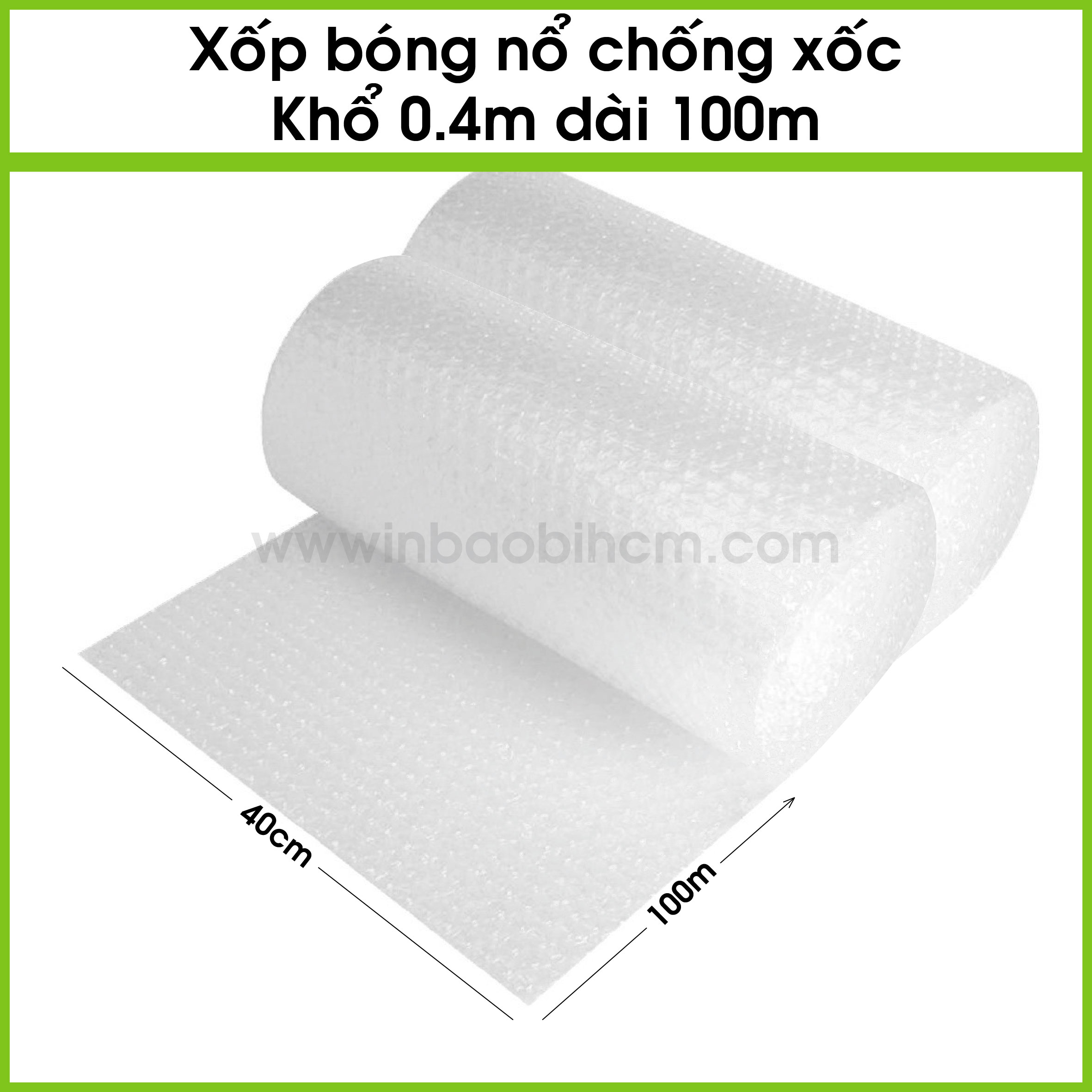 [HCM]Khổ 40cmx100m Xốp bong bóng khí xốp nỗ xốp hơi xốp gói hàng bọc hàng chống sốc