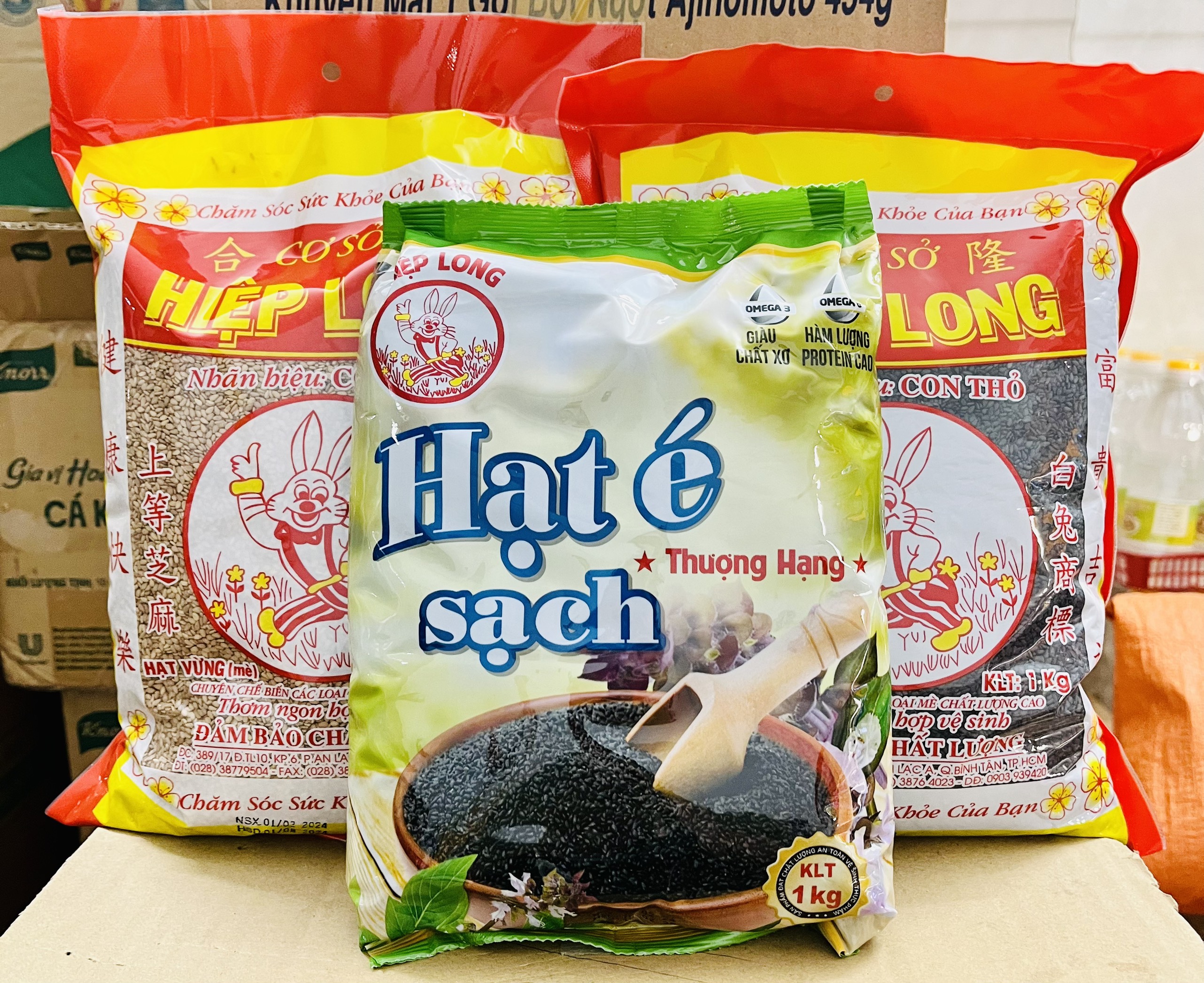 Hạt mè Trắng, Đen và Vàng/Hạt é Hiệp Long gói