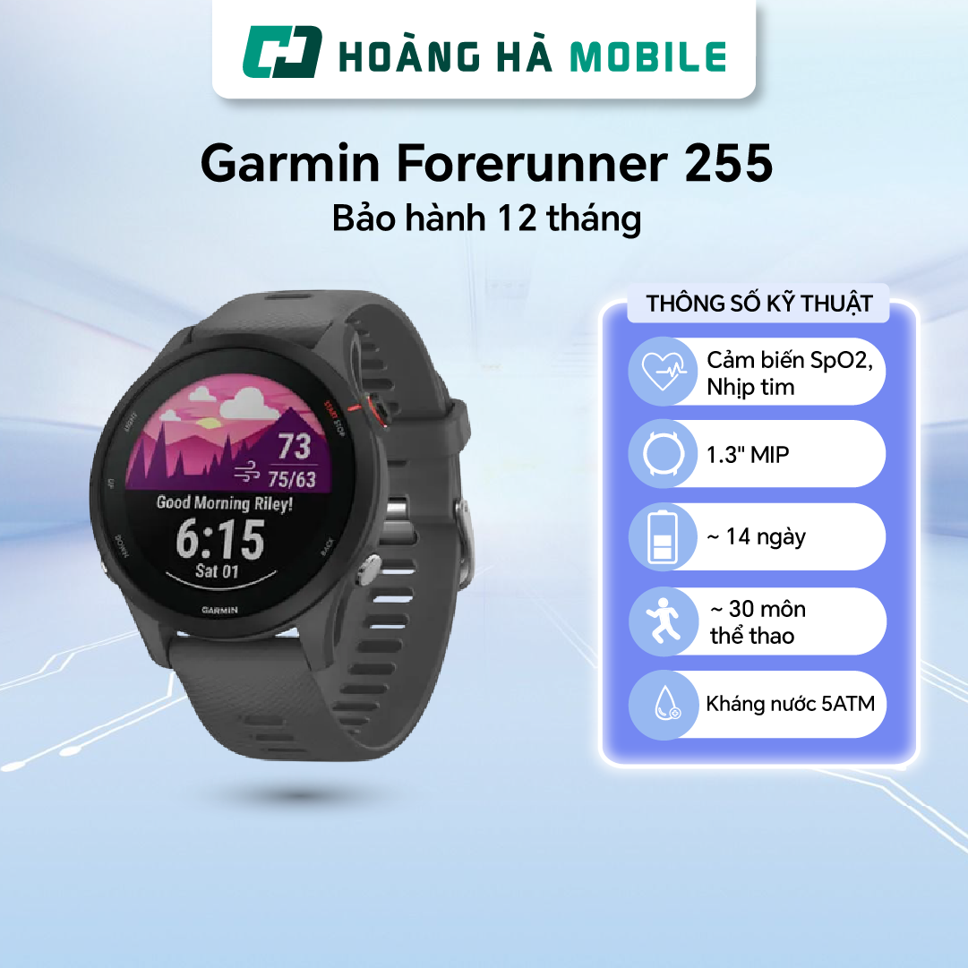 Đồng Hồ Thông Minh Garmin Forerunner 255 - Chính Hãng