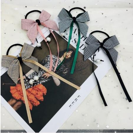 Cột tóc tiểu thư đính nơ xinh xắn hoa rơi size lớn đủ màu