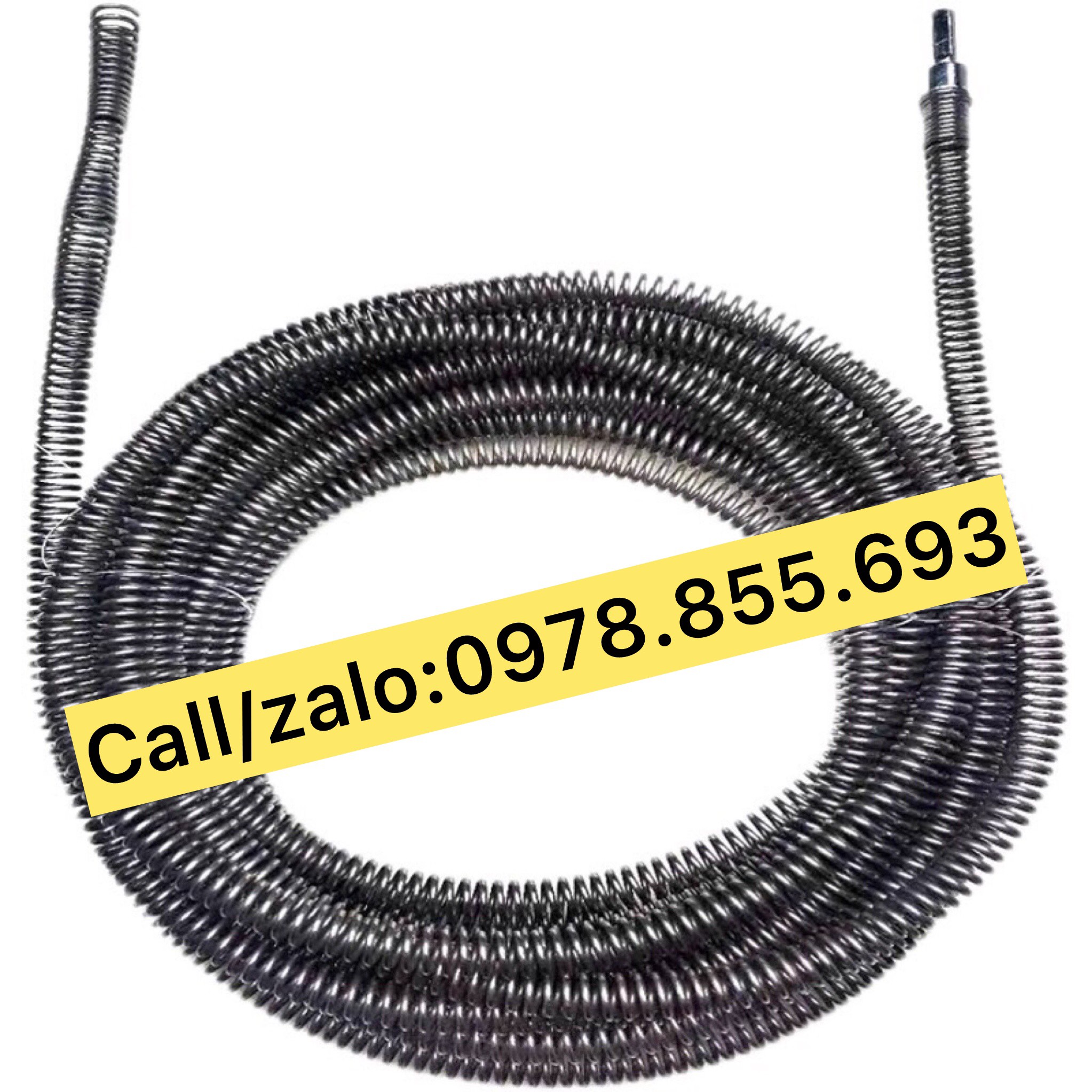 Dây thông tắc cống dạng lò xo dây phi 10 - sử dụng bằng khoan dài 15m