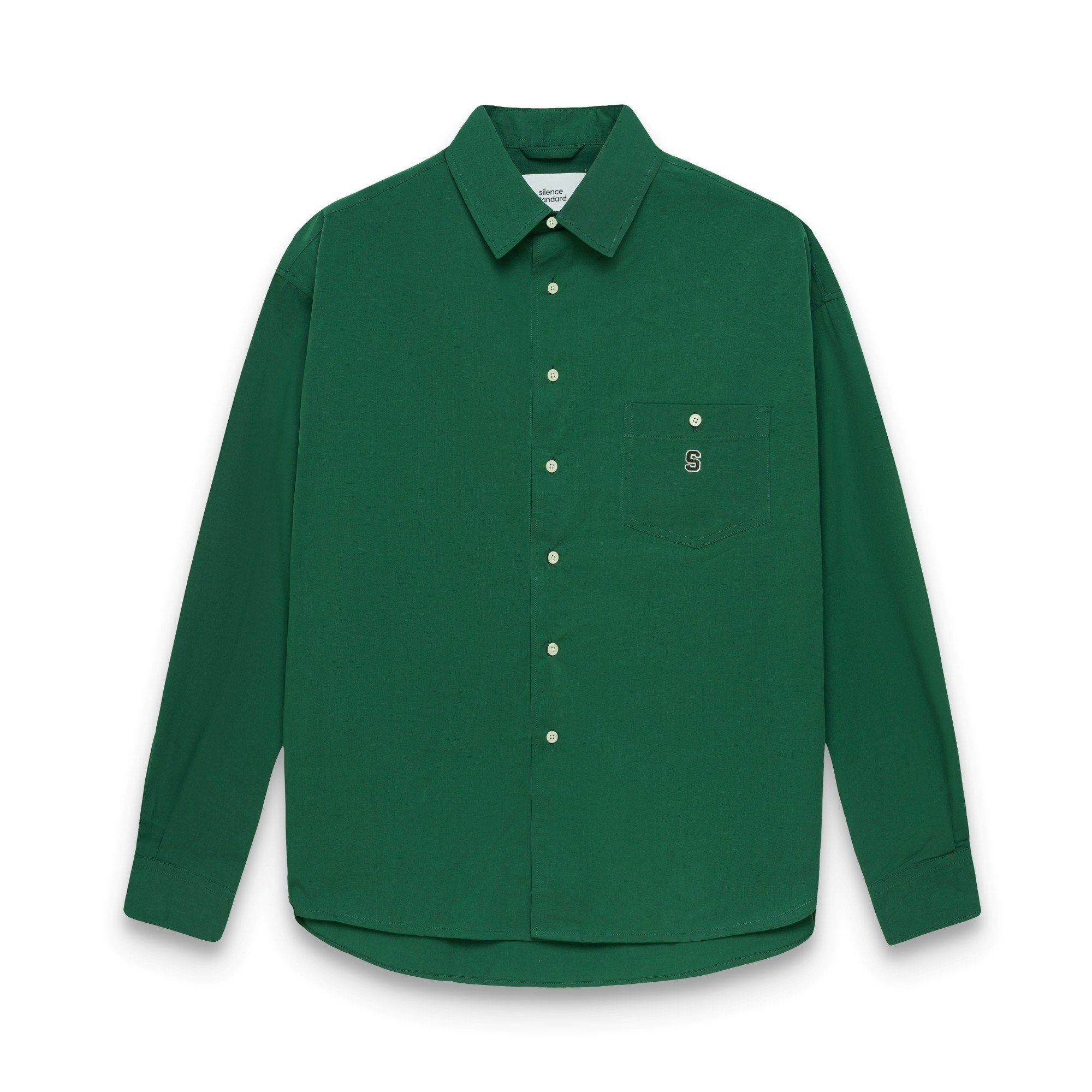 Áo sơ mi Silencestandard Noir Cold Oxford Shirt Logo S thêu/ Trơn