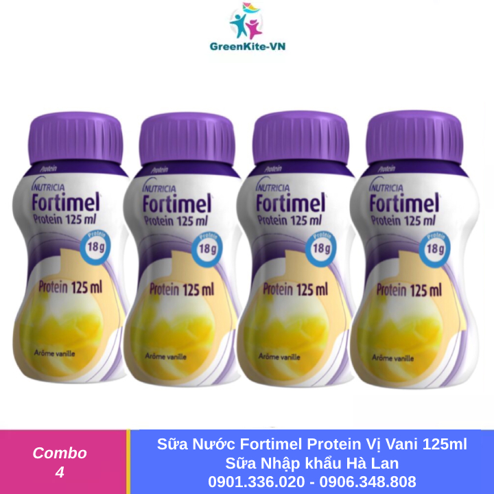 Sữa nước fortimel protein vị vani 125ml - nhập khẩu hà lan