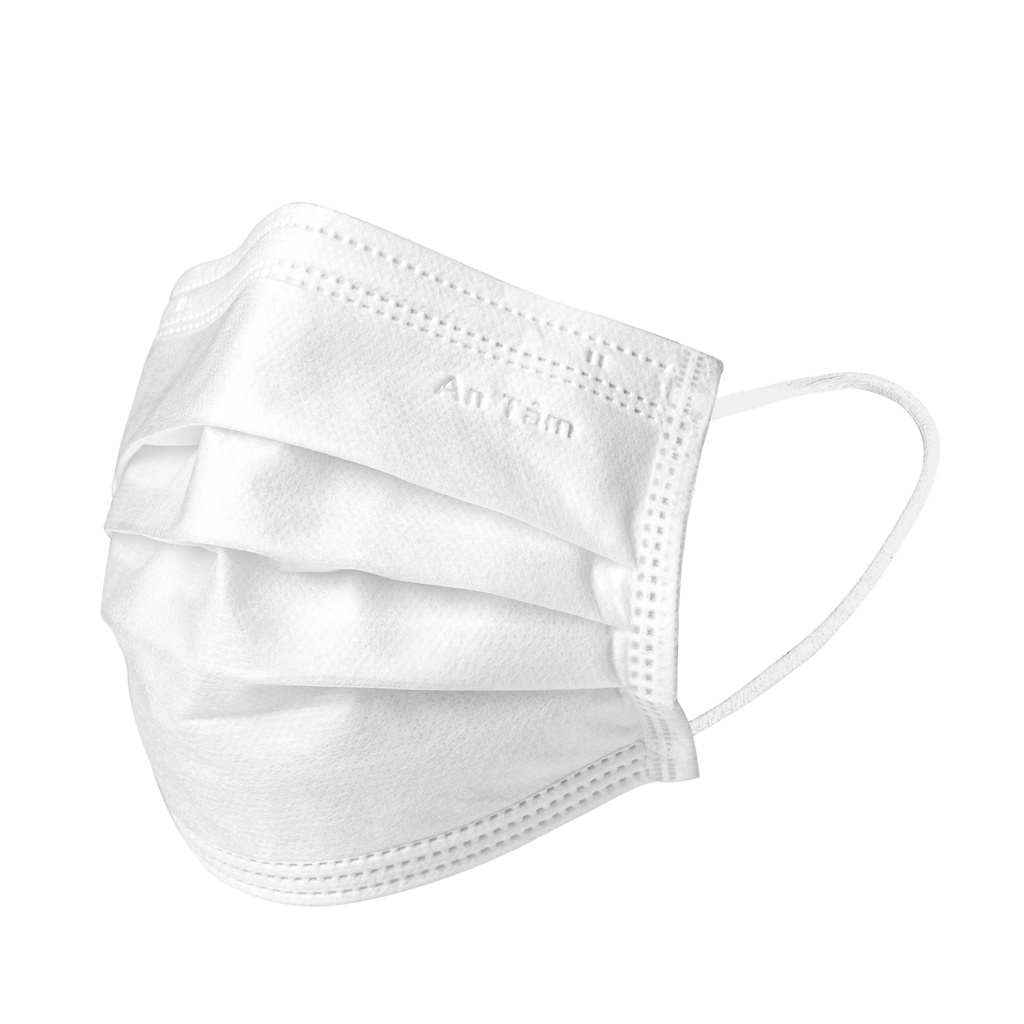 Combo 3 hộp khẩu trang y tế 4 lớp Giấy kháng khuẩn Chính Hãng AN TÂM Hộp 50 cái