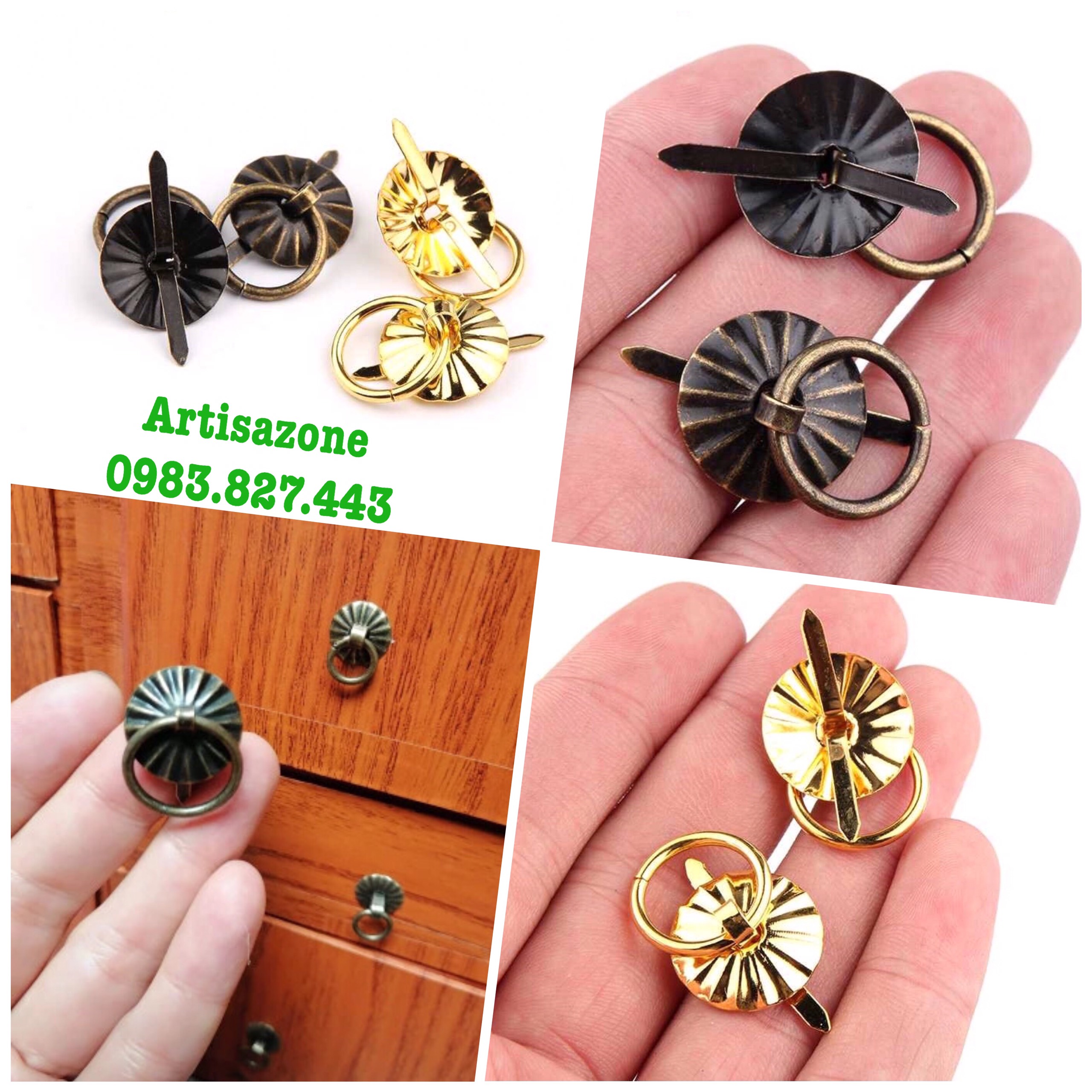 Móc khóa ngăn kéo vintage - Set 05 chiếc