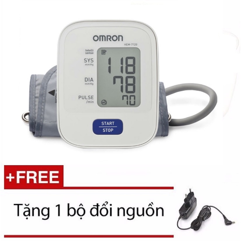 Máy đo huyết áp và nhịp tim bắp tay OMRON HEM-7120 Bảo hành chính hãng
