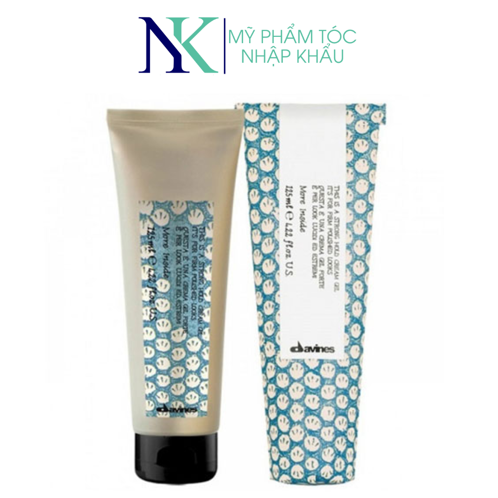  GEL TẠO KIỂU TÓC SIÊU CỨNG DAVINES STRONG HOLD CREAM 125ML 
