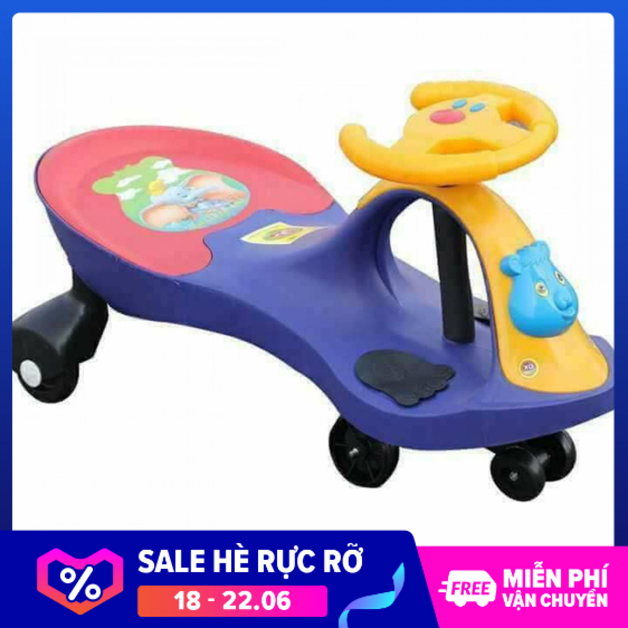 {Siêu sale]Xe lắc trẻ em có nhạc size đại