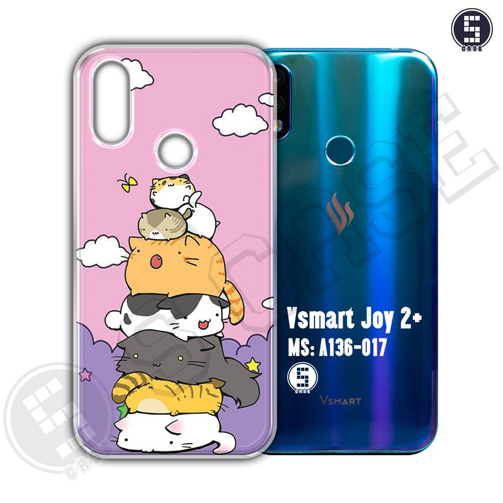 Ốp cho vsmart joy 2+ hình cute cat a136-017