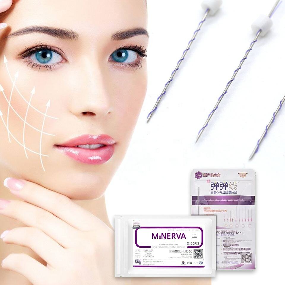 Minerva Thread Pdo Screw/Mono Korea Face Lifting Thread Minova For Removing Wrinkle 20pcs/Pack