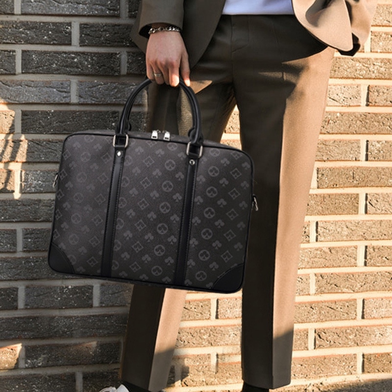 Louis Vuitton Monogram Port Documents Voyage PM Satchel Computer Bag