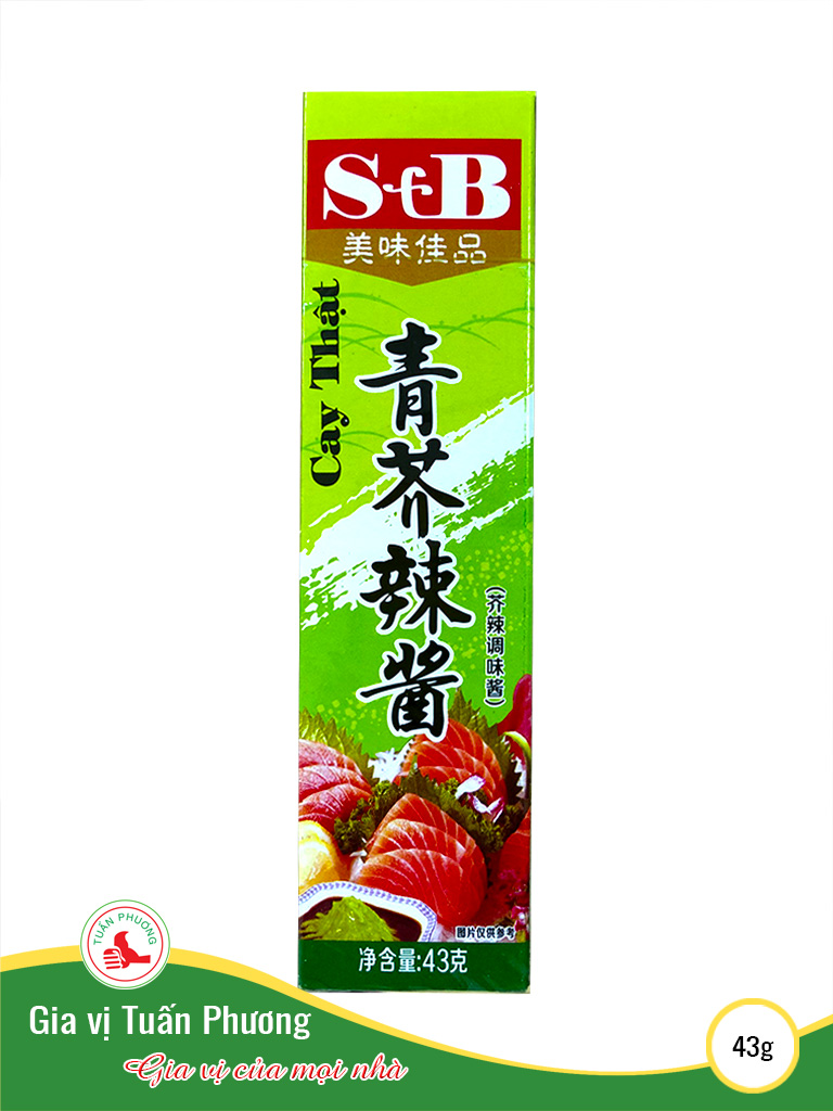 Mù Tạt Xanh SB 43g – Wasabi SB ( Tuýp )