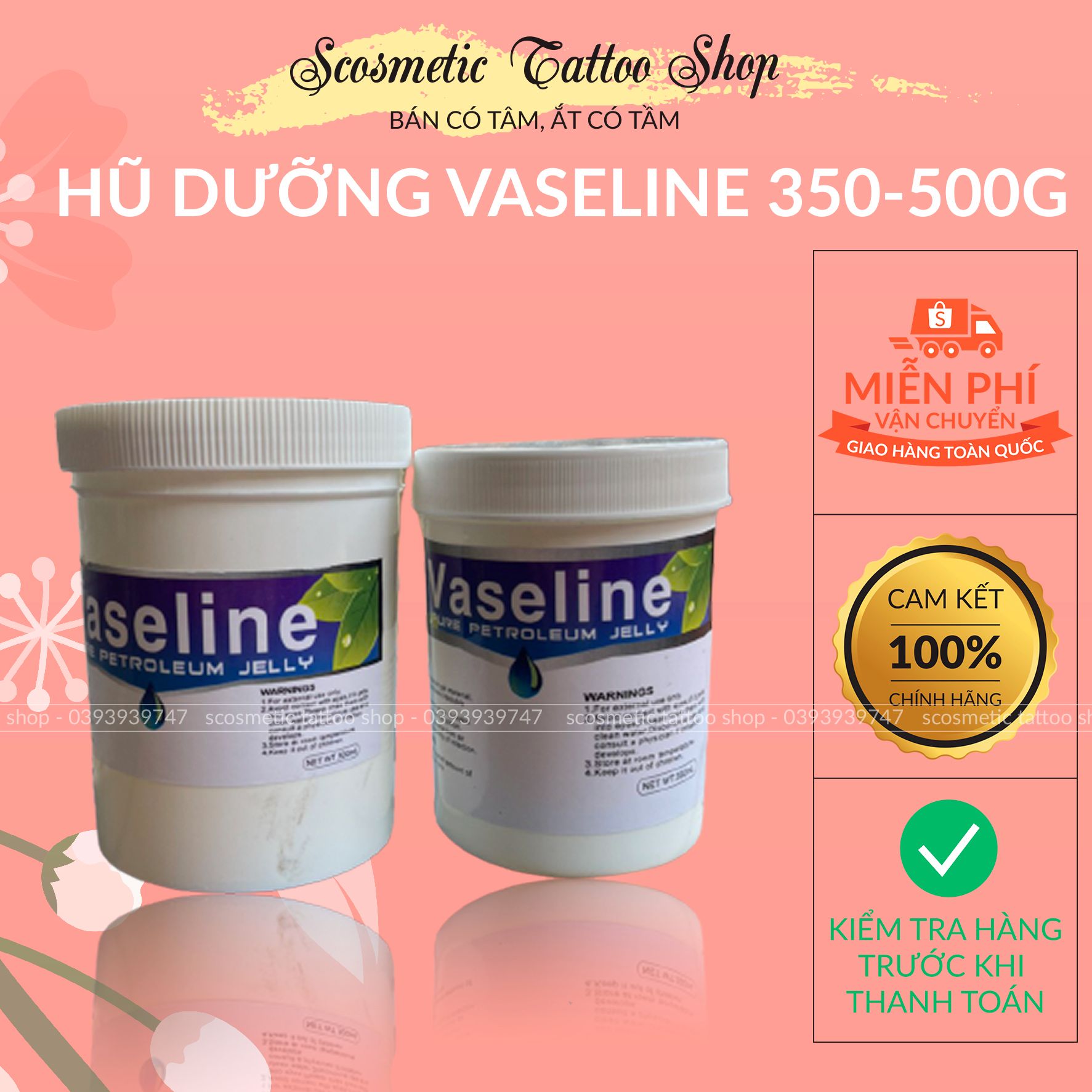 Hũ vaseline Pure Petroleum Jelly to vaselin dưỡng ẩm hình xăm body lau mực  phun xăm 500g  Bộ sản phẩm làm đẹp  TheFaceHoliccom