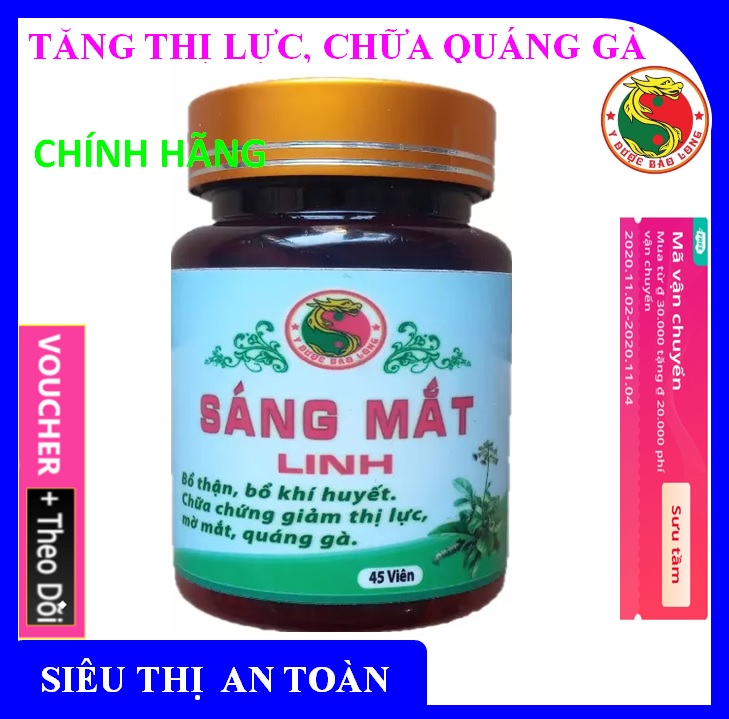 Sáng Mắt Linh bổ thận bổ khí huyết ngăn ngừa mờ mắt quáng gà dành cho mọi lứa tuổi - Hàng Chính Hãng