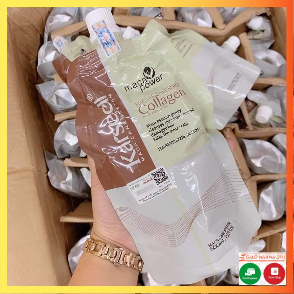 Kem ủ tóc collagen karseel 500ml phục hồi tóc tại nhà