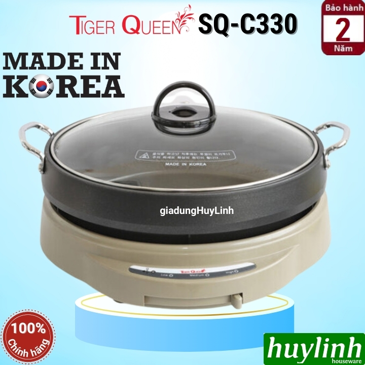 Nồi lẩu điện hàn quốc tiger queen sq-c330 - 4 lít