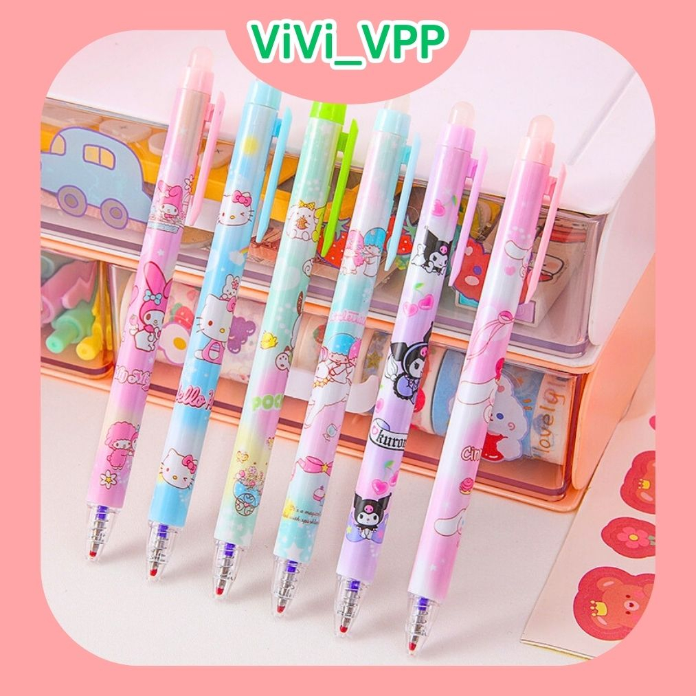 Bút bi gel xóa được màu mực đều đẹp - bút gel mực nước dễ viết