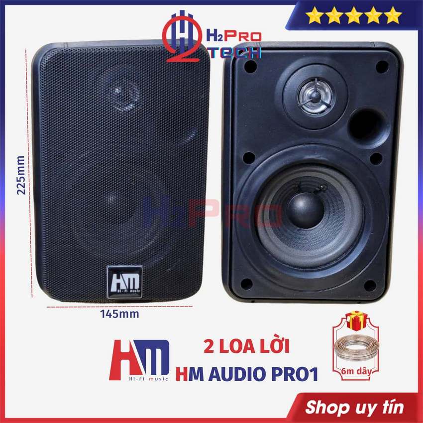  Loa Trợ Lời HM Audio Pro1 80W  Giá 1 Cái Tặng Dây  Nhạc Hay Loa Lời Karaoke Quán Cafe Nhà Hàng 