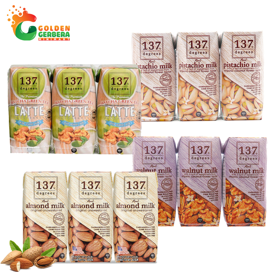 Sữa hạt 137 degrees lốc 3x180ml thái lan giá tốt