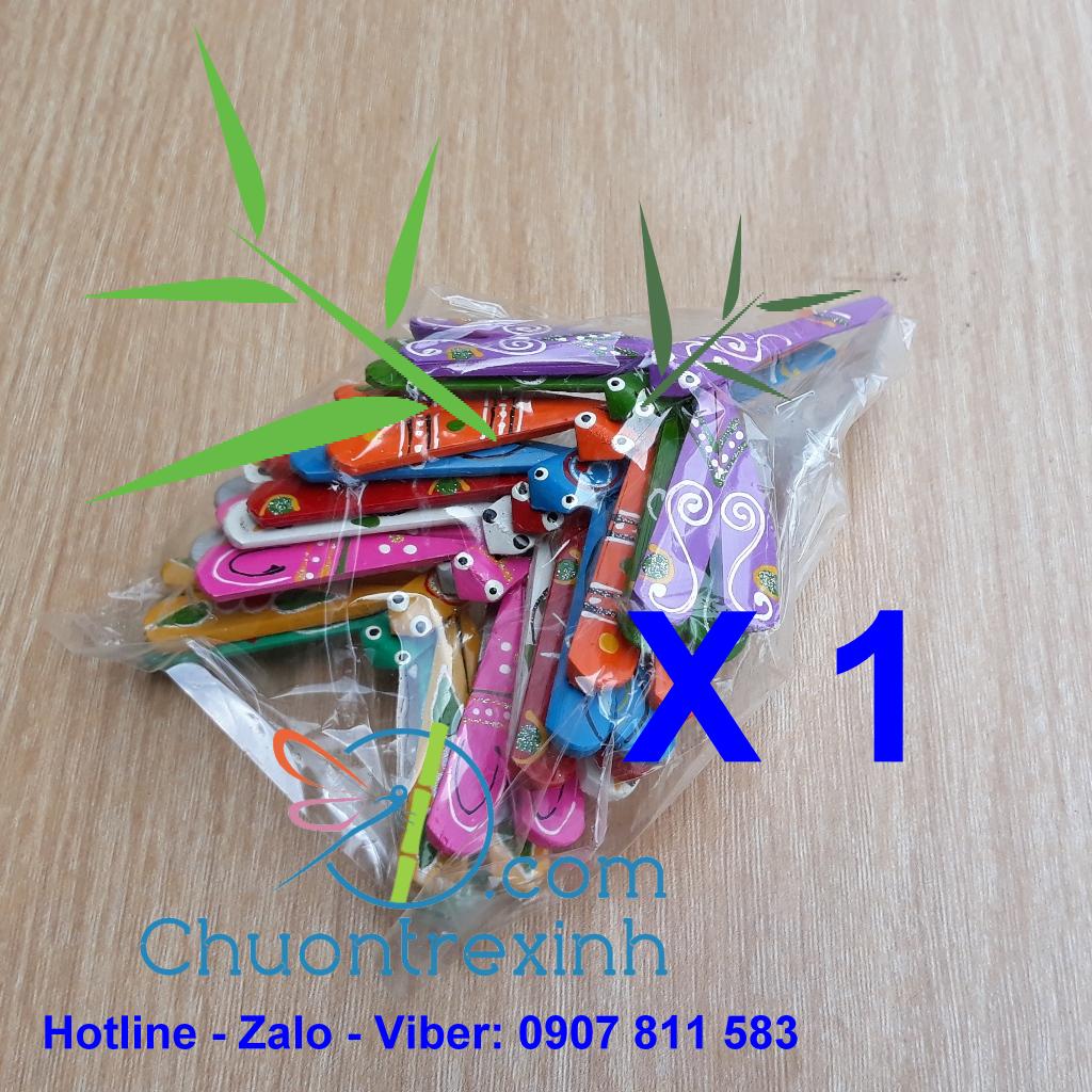 Chuồn tre Set 10 pcs Painted Bamboo Dragonfly 2.7”