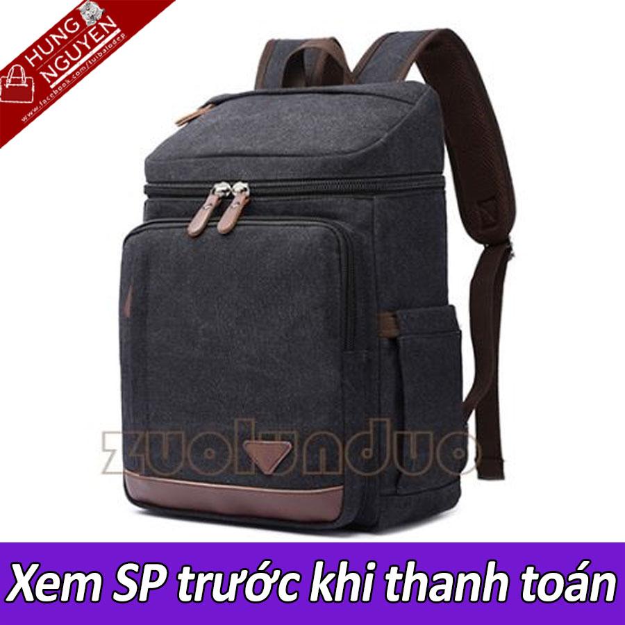Balo nam vải bố canvas cao cấp 2019