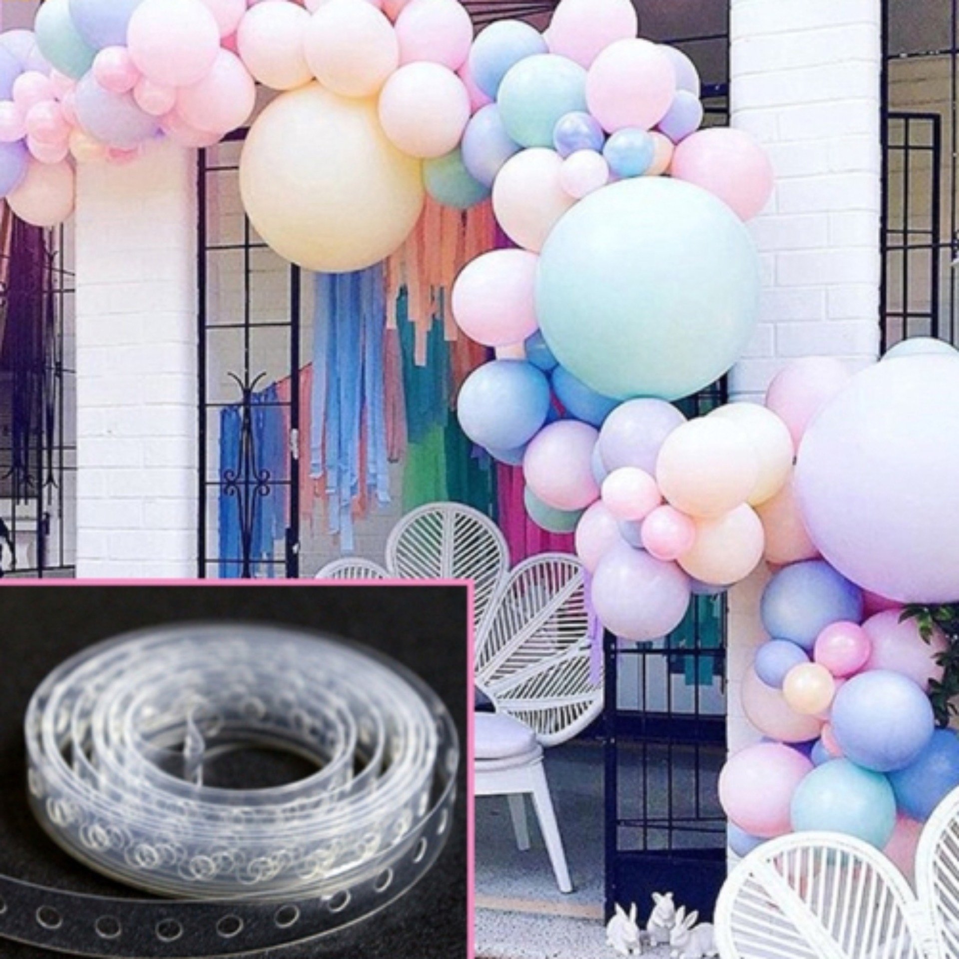 Dây kết bóng bay - Dây gắn bóng bay (2 quận)