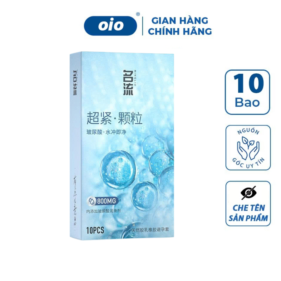 Bao cao su gai size nhỏ 45mm JUNCAI SMALL nhiều gel 800mg, bcs size nhỏ có gai siêu mỏng kéo dài quan hệ hộp 10- OIO Store