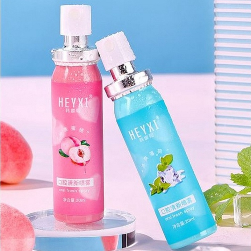 Xịt thơm Miệng Giữ Mùi Lâu An Toàn, Xịt Thảo Mộc Giảm Hôi Miệng Giúp Ngăn Ngừa Vi Khuẩn Lưu Hương Thơm Mát Hexy 15ml