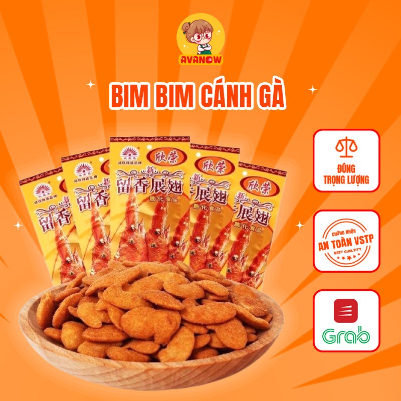 Bim bim cánh gà 26g 🍣 Avanow 🍣 giòn ngon,đồ ăn vặt trung quốc