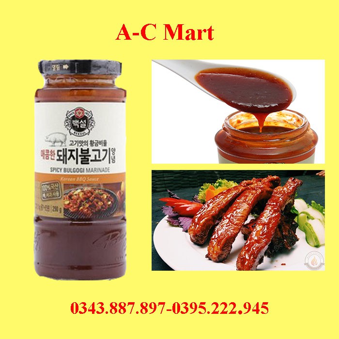 Sốt ướp sườn heo hàn quốc beksul 290g