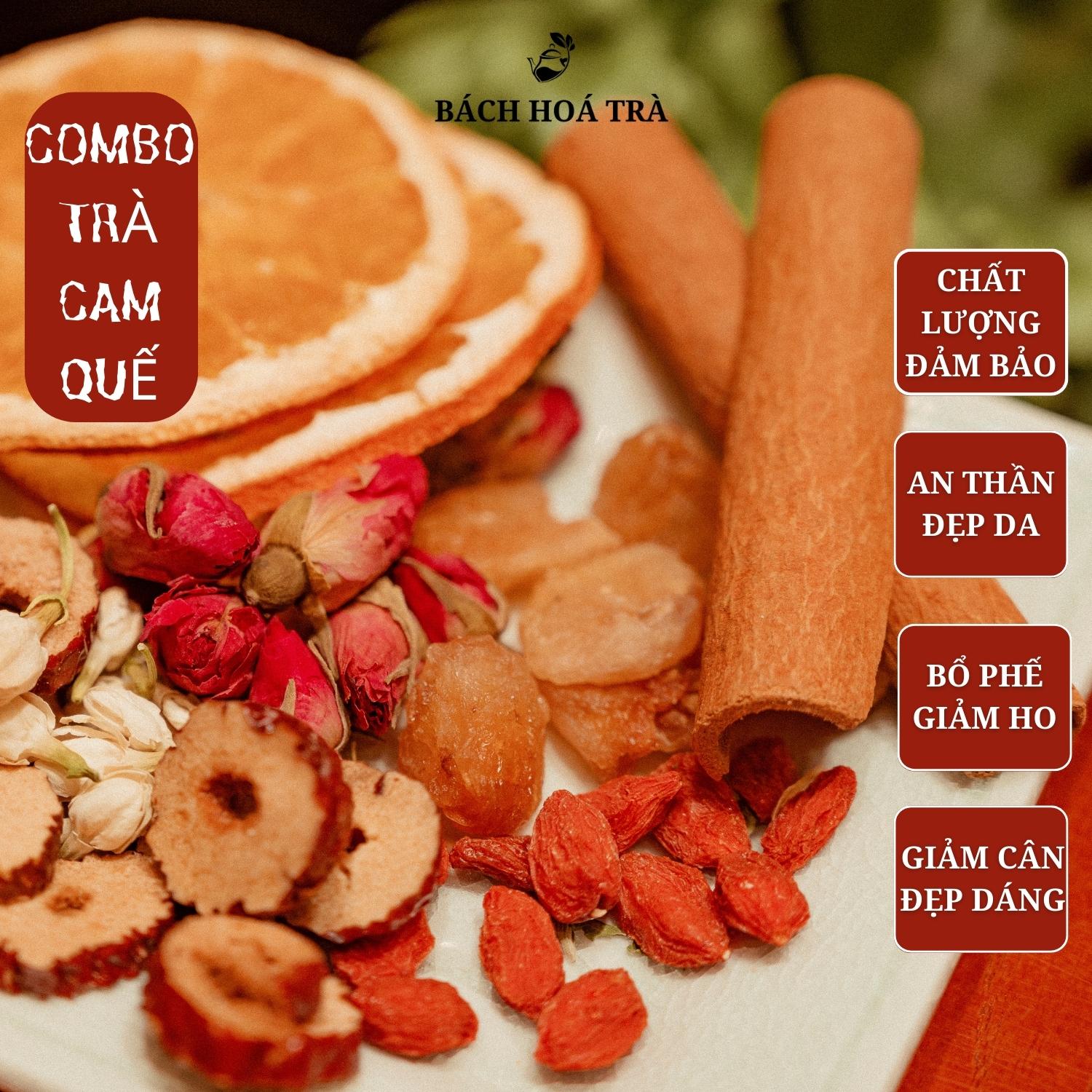Combo gói trà cam quế 6 vị giúp bổ phế, giảm cân, đẹp da - Bách Hoá Trà