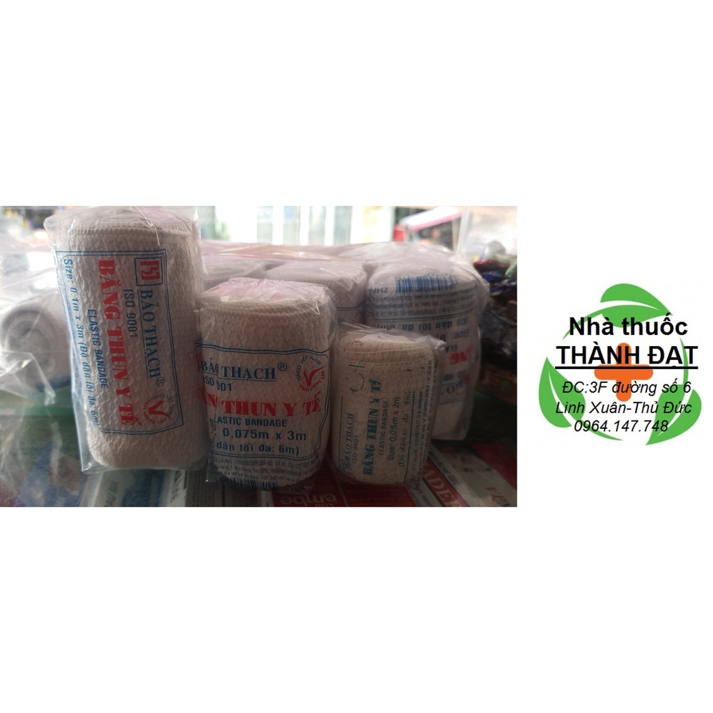 Băng thun 2 móc trắng Bảo Thạch