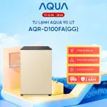 [SẢN PHẨM MỚI 2025] Tủ lạnh Aqua 90 lít AQR-D100FA(GG) - Màu be - Freeship toàn quốc