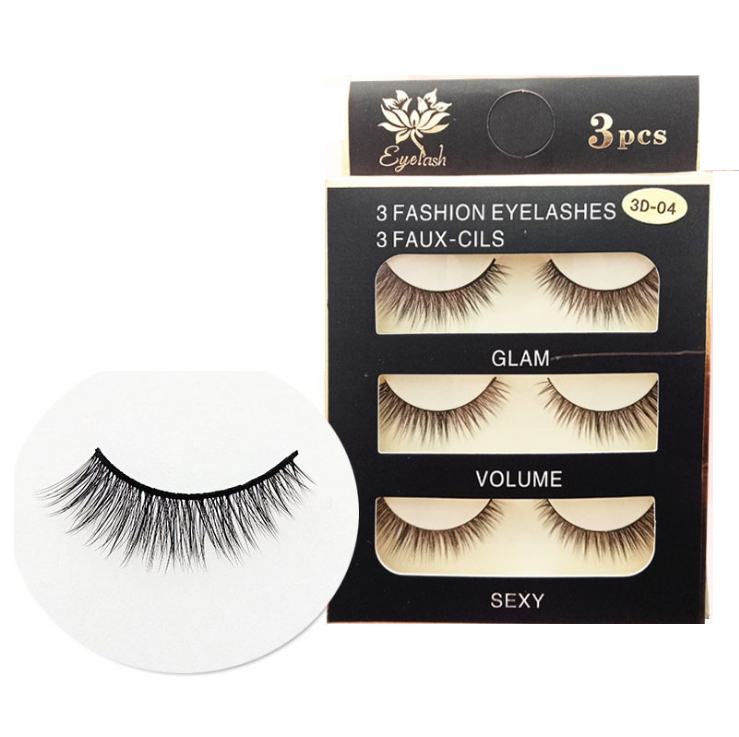 Mi Giả Lông Mi Chồn 3D siêu tự nhiên (Hộp 3 cặp)