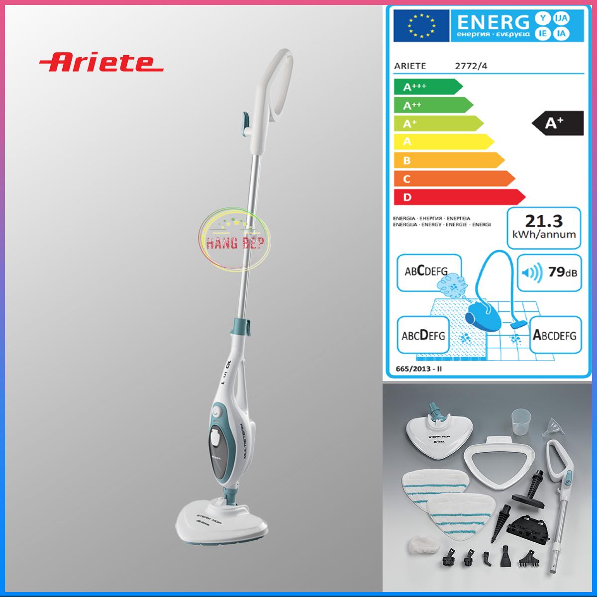 Máy lau nhà hơi nước đa năng 10 trong 1 Ariete - 4164 ( Ý) - Bảo hành 2 năm