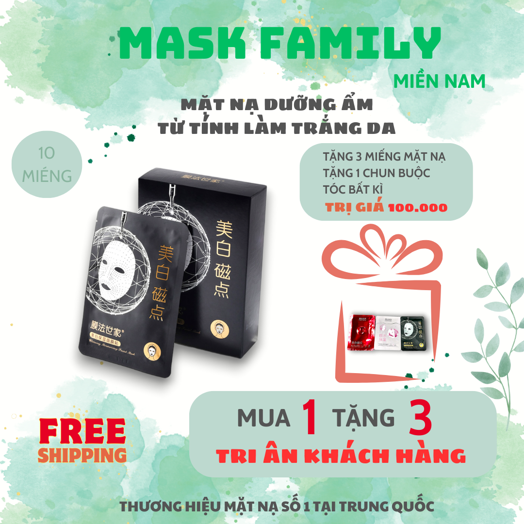 Mask family - mặt nạ từ tính dưỡng ẩm làm trắng da 25ml