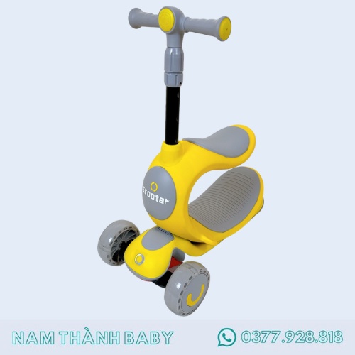 FREESHIP Xe trượt scooter 808 đáng yêu dành cho bé màu vàng - KAWAII BABY