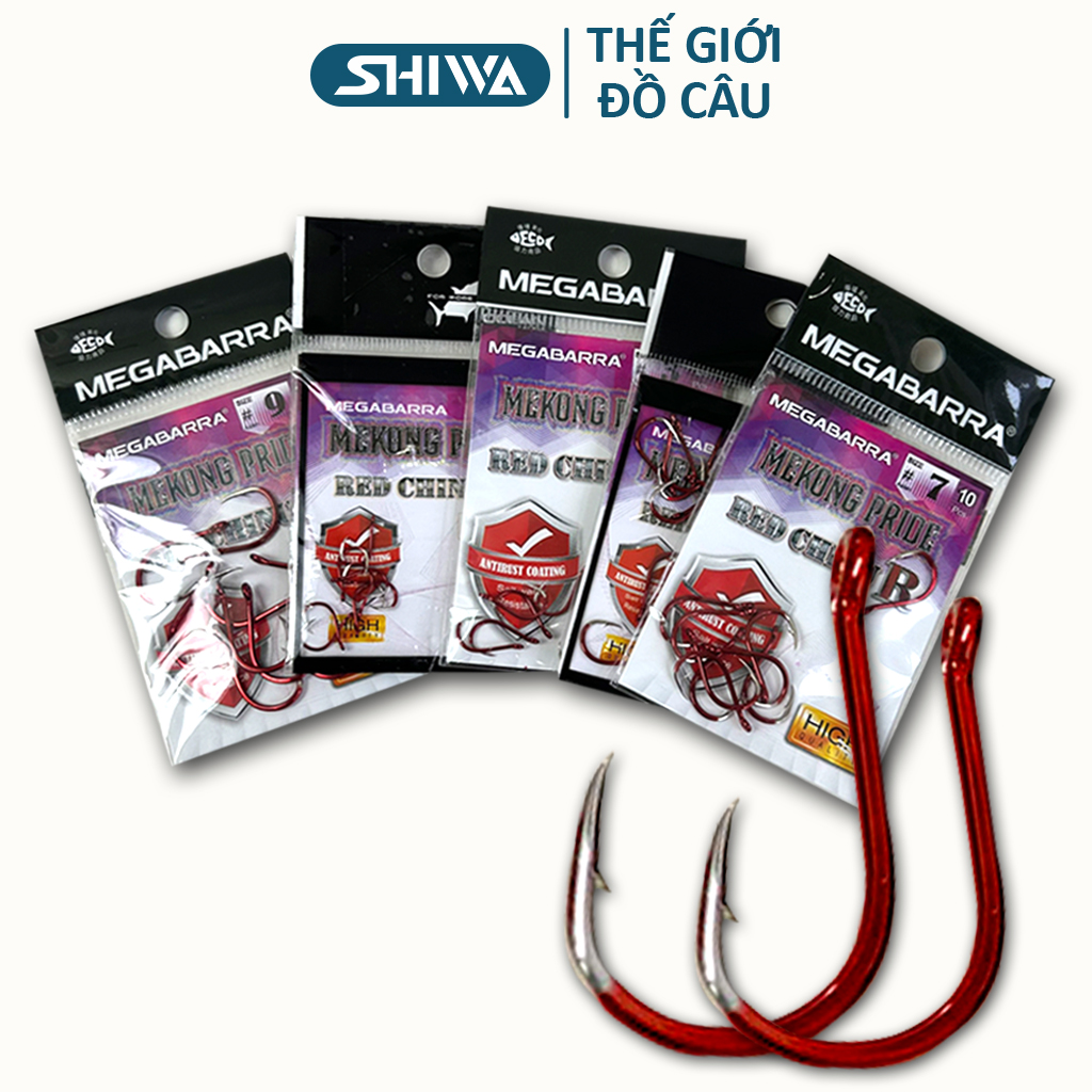 Lưỡi Câu Cá MEGABARRA MEKONG PRIDE , Luoi Cau Ca Đủ Size 1,2,3,5,6,7,8,9,10 - Lưỡi Câu Cá Siêu Bén , Lưỡi Câu Cá Siêu Bền , Lưỡi Câu Cá Siêu Nhạy , Lưỡi Câu Cá Lóc , Lưỡi Câu Đài , Lưỡi Câu Lục ĐỒ CÂU TULIP