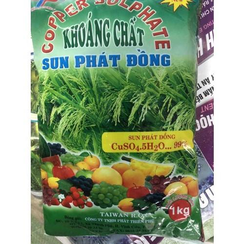 [Giá sỉ] Sunfat đồng trừ nấm bệnh cây trồng - Đồng xanh CUSO4 (GÓI 1KG) - PHA THUỐC TRỪ NẤM BỆNH