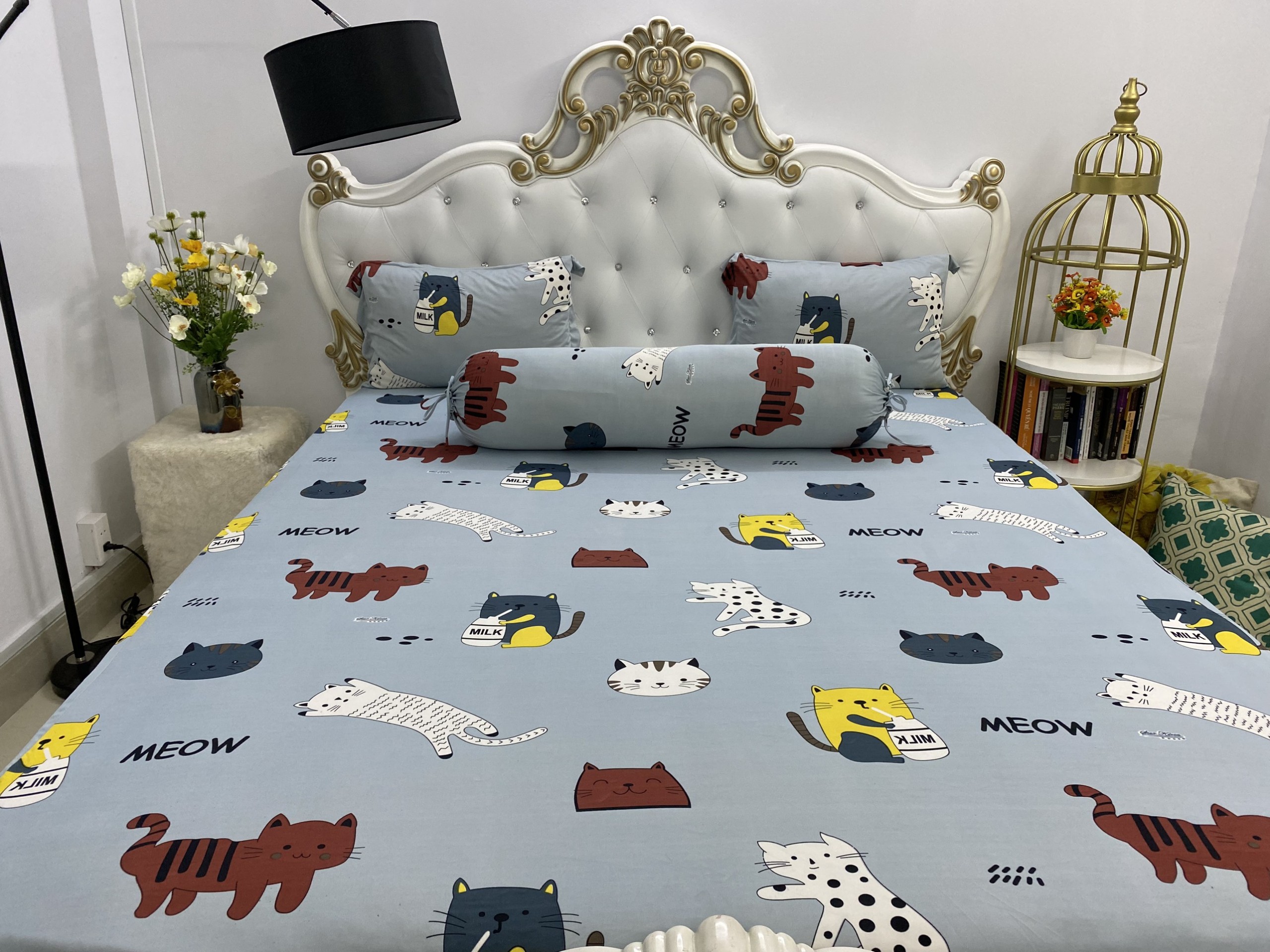 [HCM GA GỐI THUN , ]Bộ Drap Thun Hàn Quốc mát lạnh { 4 món } khách nhớ chọn size chất liệu thun Hàn Quốc mát mềm mát co giãn và thấm hút mồ hôi tốt.