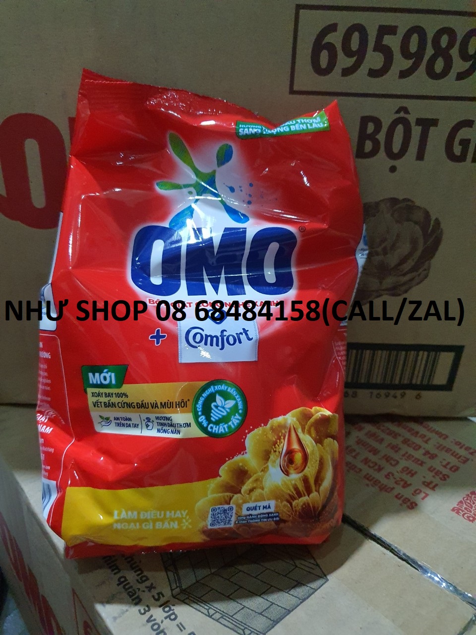 Bột giặt omo comfort 700g
