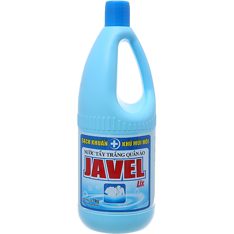 Nước tẩy trắng quần áo Javel Lix 1Kg - Sạch khuẩn, Khử mùi hôi