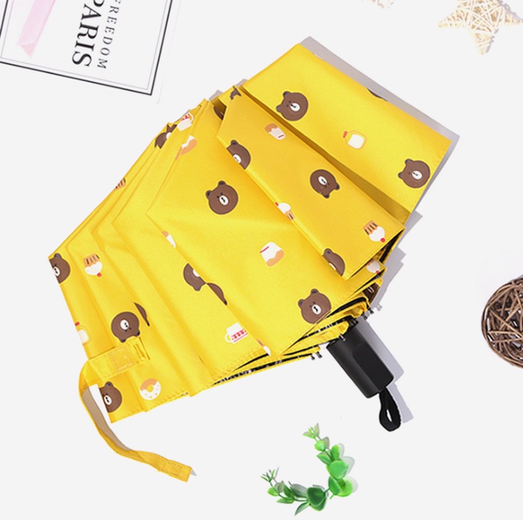 Ô gấu cute - dù gấp gọn đường kính 91cm