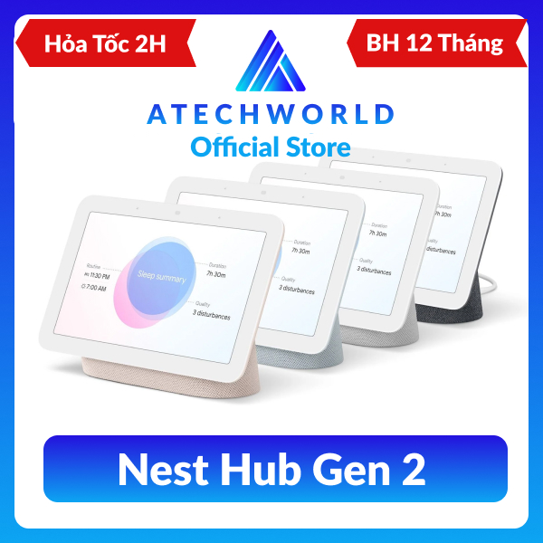 Loa Thông Minh Google Nest Hub Gen 2 Thế Hệ Mới - Hàng Chính Hãng - Có Xuất VAT