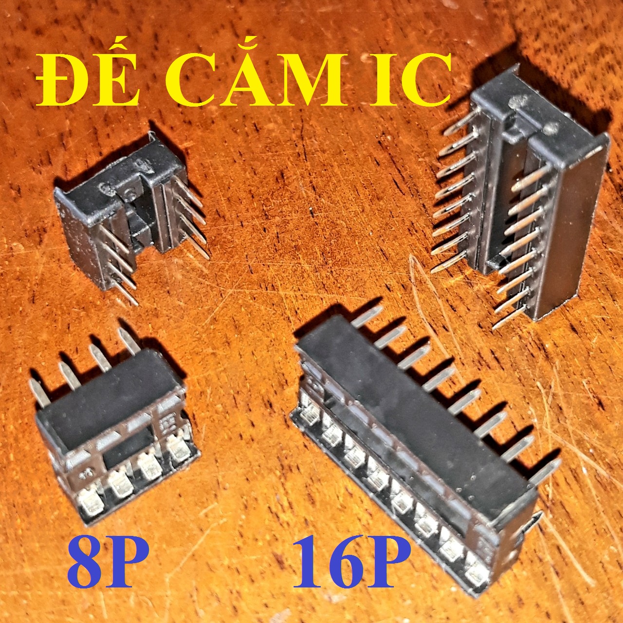 Mạch điện - 10 cái ghế cắm ic đế cắm ic 8 chân 8p hoặc 16 chân 16p