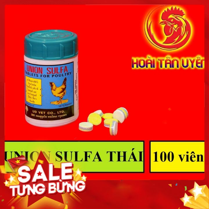 UNION SUNFA phân xanh phân trắng cho gà hộp 100 VIÊN