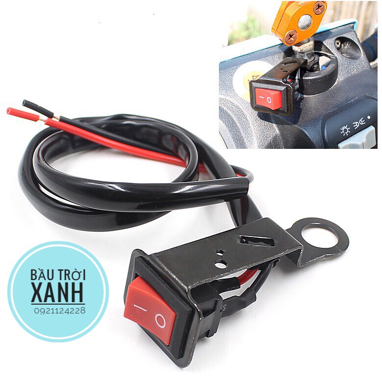 Công tắc ON OFF Gắn chân kính hậu xe máy
